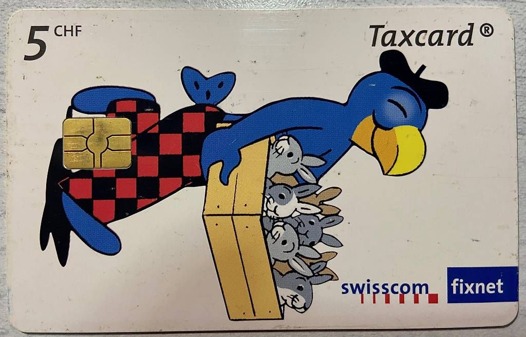Schede telefoniche: Taxcard Swisscom - Globi – Usato da Mendrisio venduto da Kirilippi
