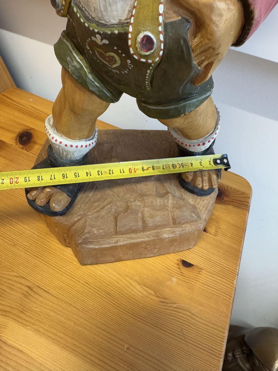 Skulpturen & Statuen: Holzschnitzerei Holz Figur Wanderjunge 43 cm Farbige – Gebraucht aus Morges von SevArt 7