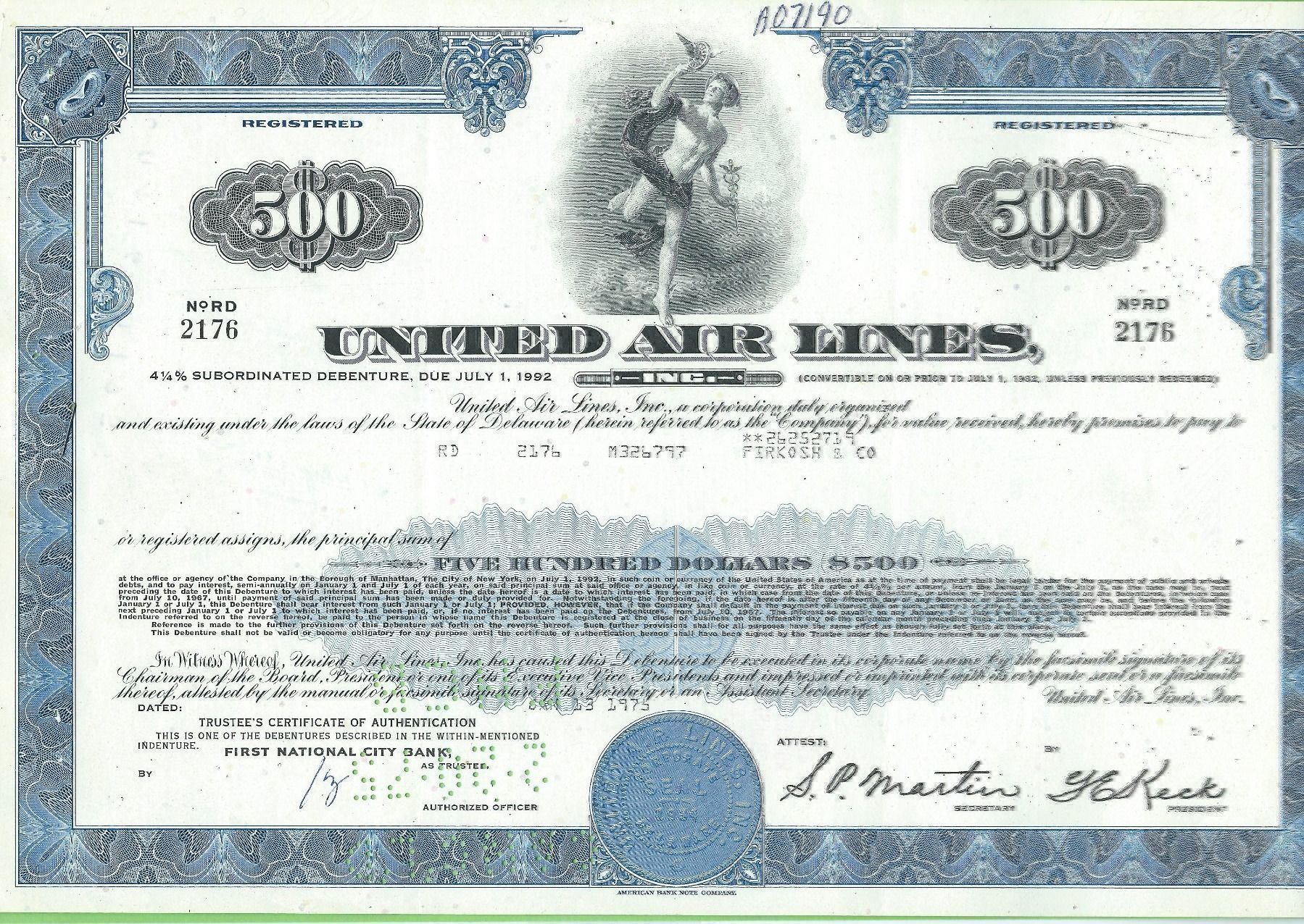 Alle Münzen: United Air Lines, 1975 – Gebraucht aus Zürich von t24_de