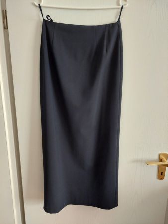Rock Midi Dunkelblau Gr. 38 Marke: Hirsch