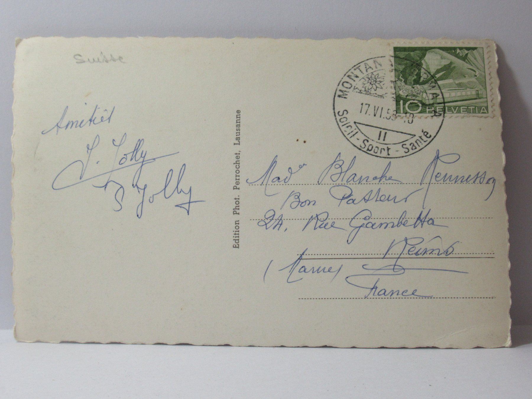 Cartoline postali: Montana 1958 – Usato da Grenchen venduto da Bluemchen1900 1