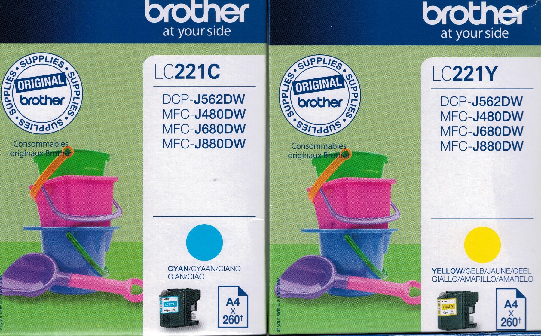 Brother Cartucce per stampanti & toner: Brother Druckerpatronen Schwarz und Farben – Usato da Rothenburg venduto da Bison2 1