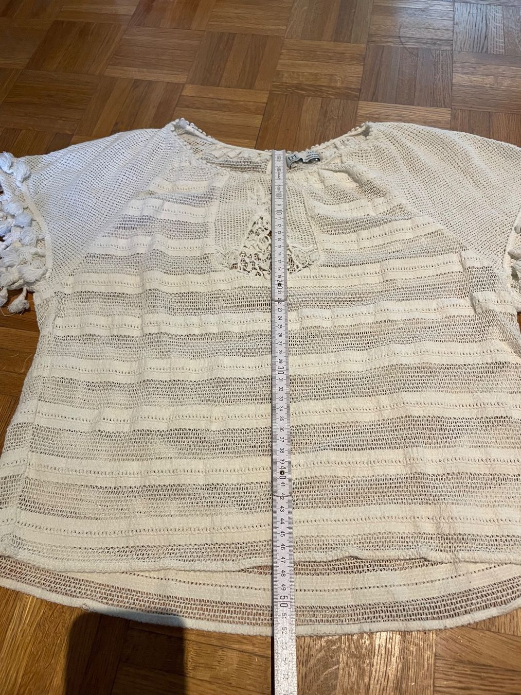 Zara T-Shirts: Zara TRF Boho Oberteil Gr. M offwhite – Gebraucht aus Zürich von MrsWollishofen 4