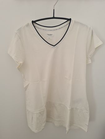 Marc O'Polo Denim T-Shirt, Damen, Weiss, Gr. S, Sommer