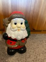 Süsser Weihnachtsmann Keramik Figur Teelichthalter 20 cm