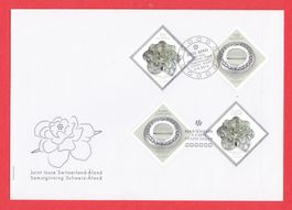 2015 CH-Aaland Combo - FDC  ERSTTAG  BERN  blanco  SBK 25Fr.