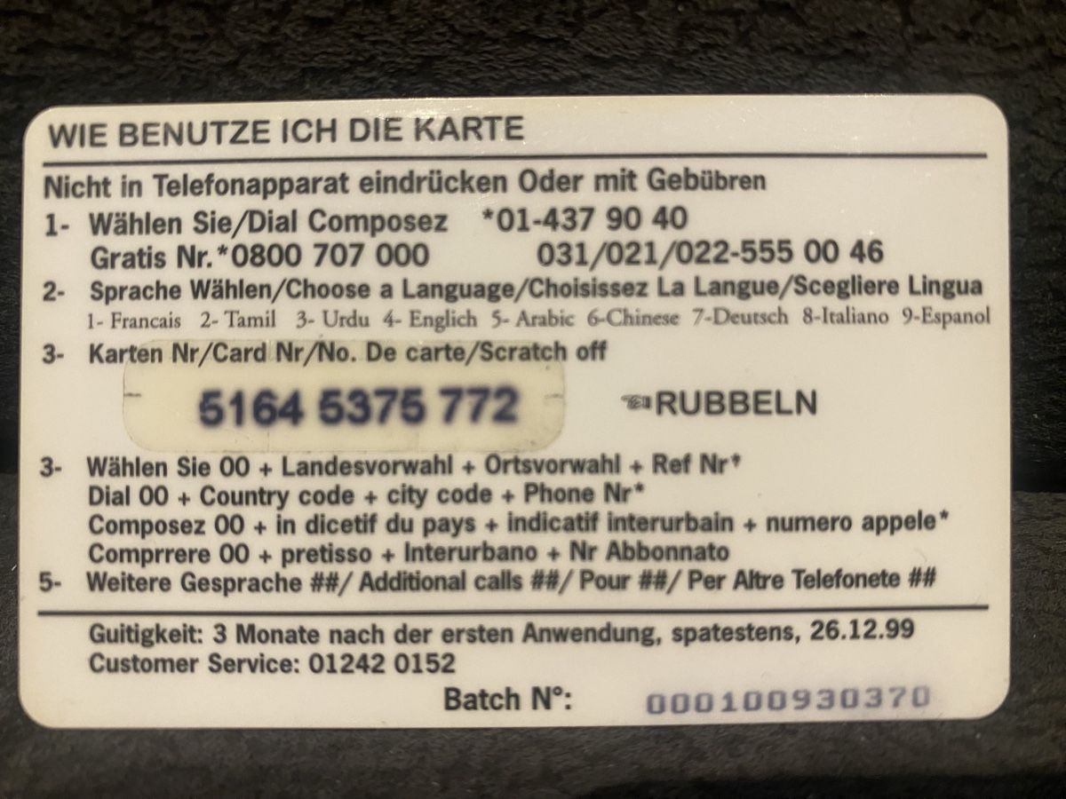 Schede telefoniche: Carte – Usato da Lausanne venduto da babacard10 1