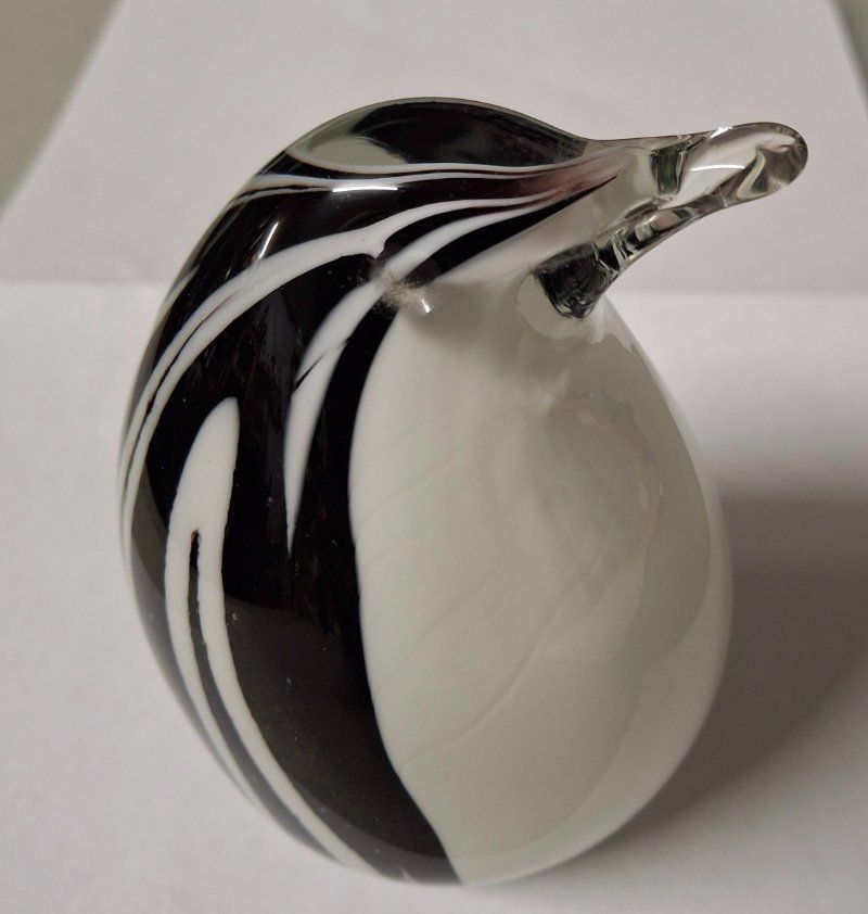Murano Statuette: Glas-Pinguin Muranoglas, H 12 cm – Usato da Weggis venduto da daisyflower