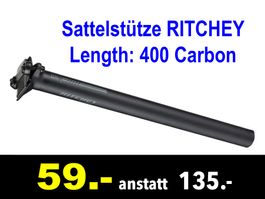 🔴  Sattelstütze RITCHEY Length: 400 Carbon Zero /831X
