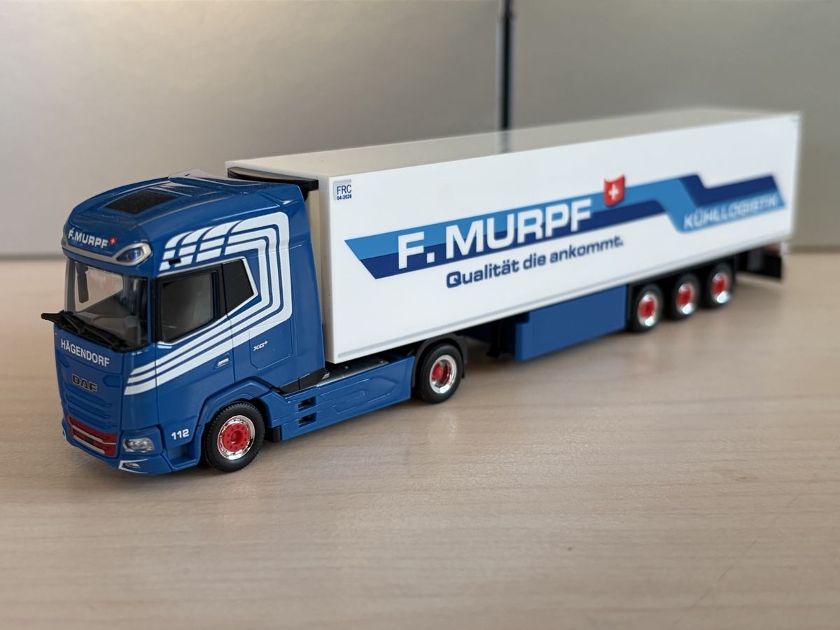 Herpa Modellini d'auto: DAF XG+ Murpf – Nuovo e nell'imballaggio originale da Felben-Wellhausen venduto da Mobil01