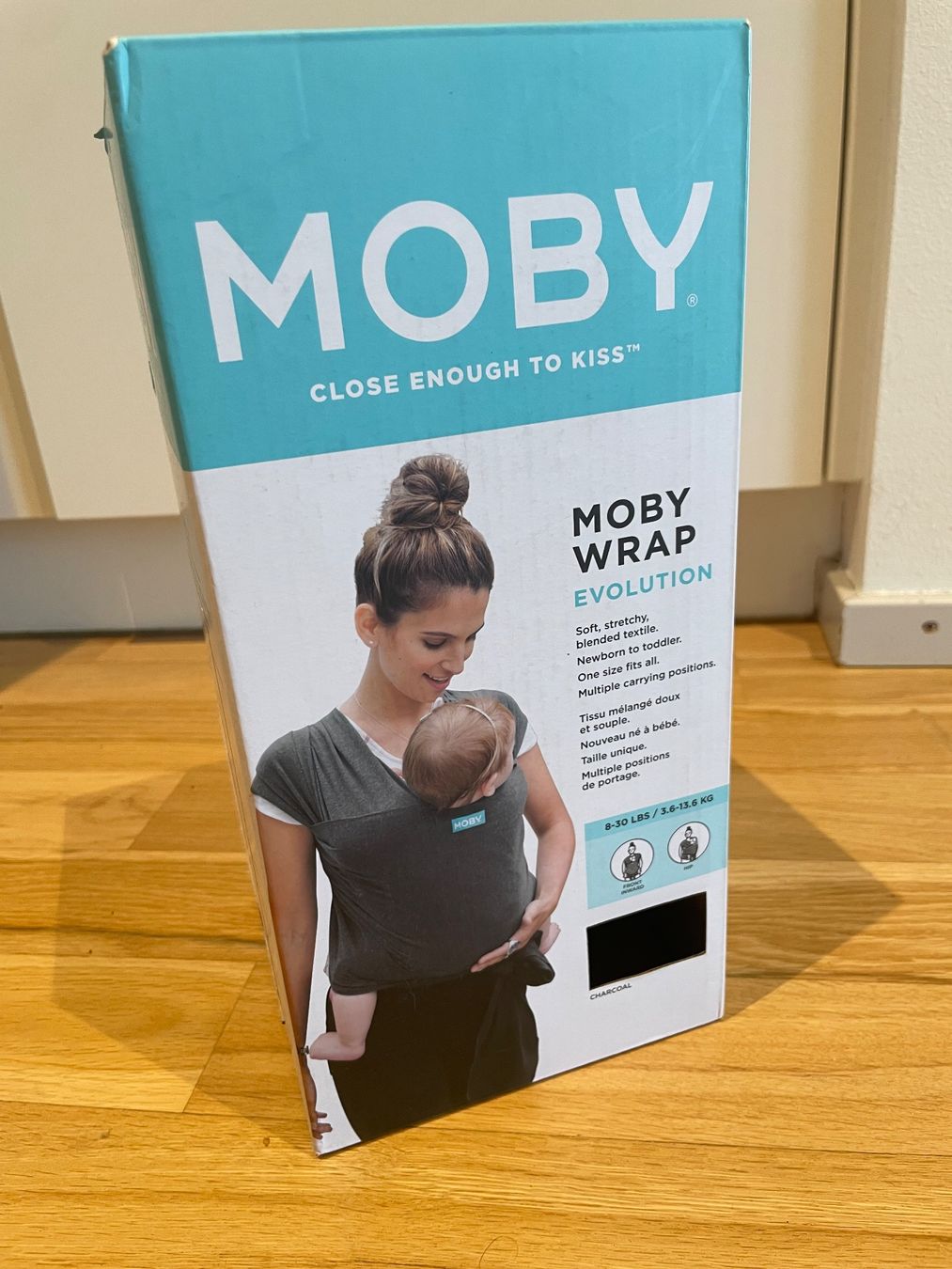 Moby Wrap Porte-bébés ventraux & dorsaux: Moby Wrap Evolution Babytragetuch grau gebraucht – D'occasion à Therwil par lea_tsz9