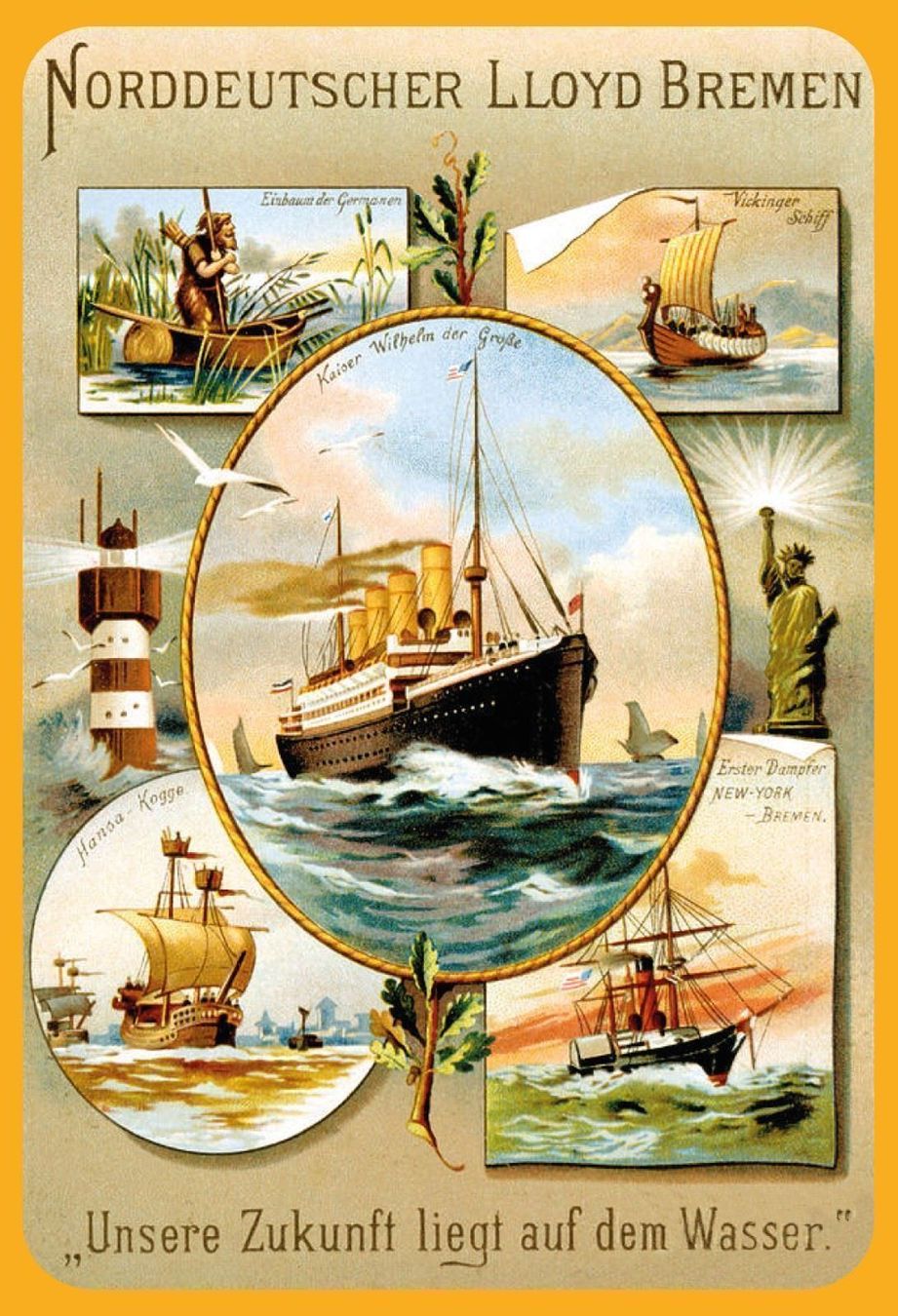 Insegne: Blechschild-LLOYD BREMEN-ZUKUNFT LIEGT – Nuovo e nell'imballaggio originale da Rupperswil venduto da big-one-sale