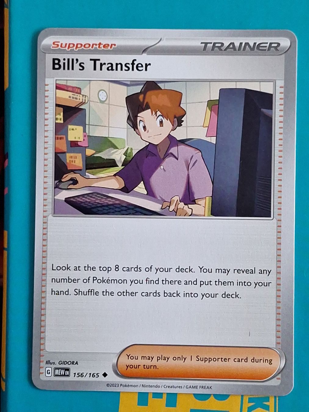 Pokémon Sammelbilder & Trading cards: Bill's Transfer - Pokemon Mew 151 Englisch – Gebraucht aus Altstätten SG von GGsGameshop