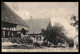 AK Walperswyl, Partie im Ort, 1906