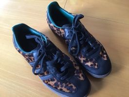 Adidas Samba Sneaker Leo-Look schwarz braun Grösse 7,5 us
