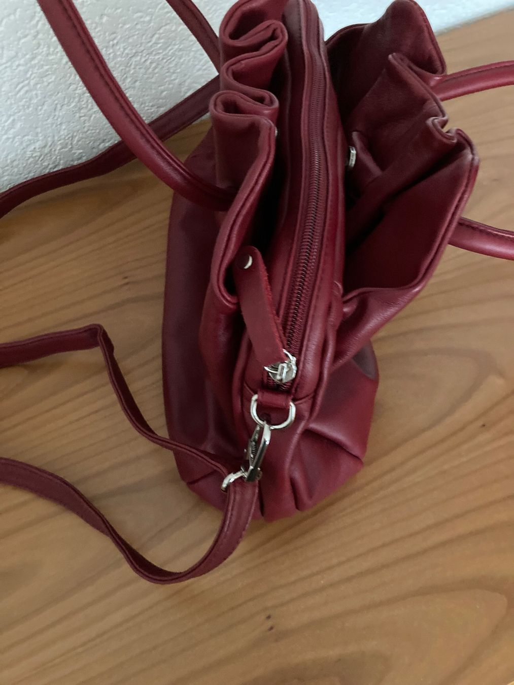 Bruno Rossi Borse da donna: Bruno Rossi Leder Handtasche, Weinrot – Usato da Geroldswil venduto da schaelli-1 2