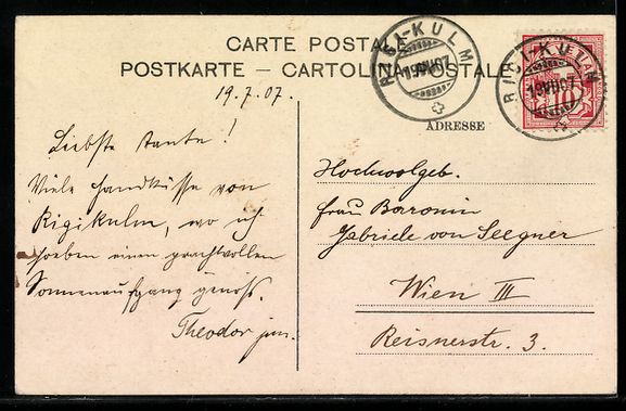 Cartoline postali: Rigi-Staffel, Der erste Schnee auf Rigi- – Usato da Berlin venduto da bartko-reher 1