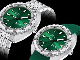 Doxa Sub 750T Sea Emerald, ink 2 Orig. Bänder  825.10.131.10