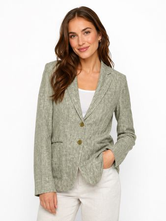 Circolo 1901 Blazer Gr. 38 grün beige Stretch Jersey