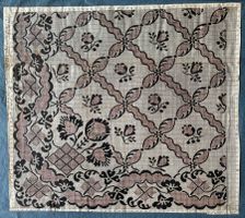 Vintage, Uraltes ECHT Textil-Muster aus St. Galler Stickerei