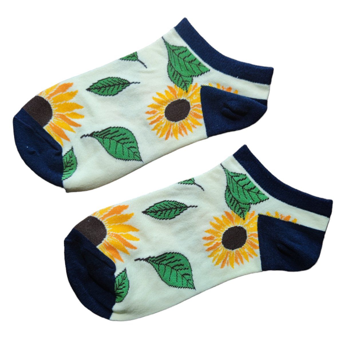Calze: Sneaker-Socken Sonnenblumen / Sunflowers – Nuovo e nell'imballaggio originale da Zürich venduto da amysmith 1
