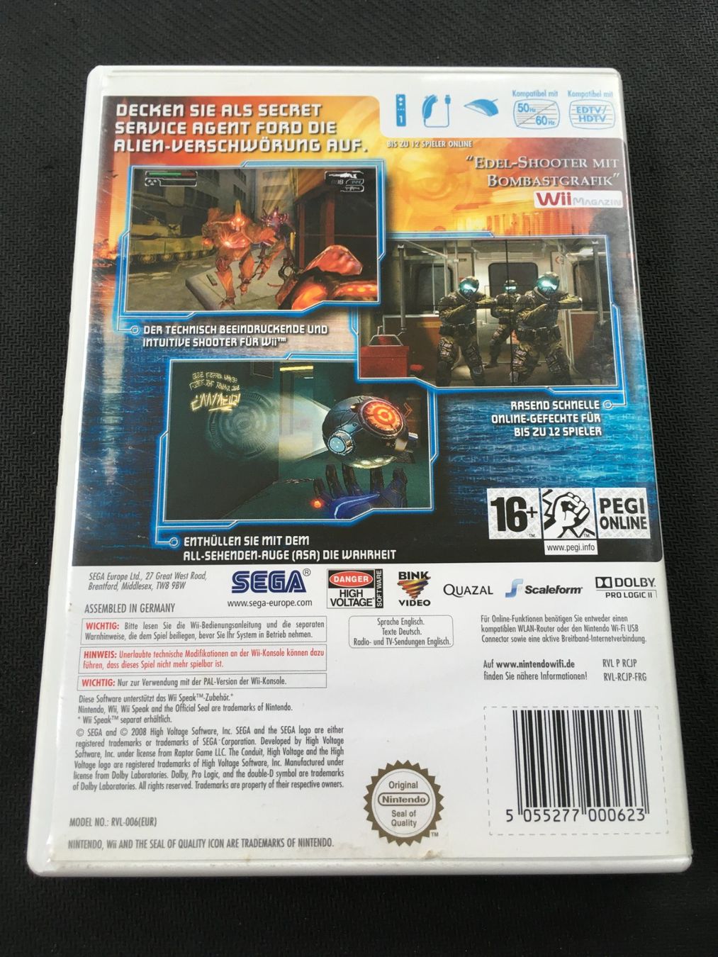 Nintendo Giochi: The Conduit - Nintendo Wii – Usato da St.Gallen venduto da Punktchen01 1