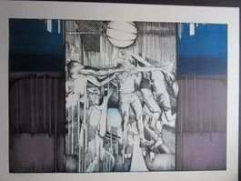 Edward Habdas ORIGINAL LITHOGRAPHIE SIGNIERT
