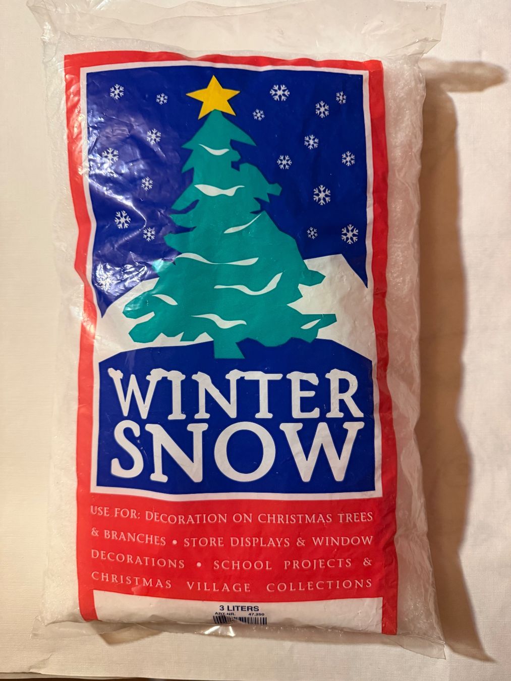 Alle Dekorationen: Streuschnee Flocken weiss 160 gr – Neu und originalverpackt aus Bern von Baron010