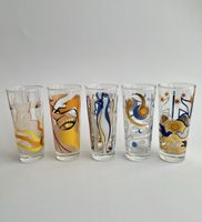 Verres rasta Artwork Collection, design moderne, lot de 5