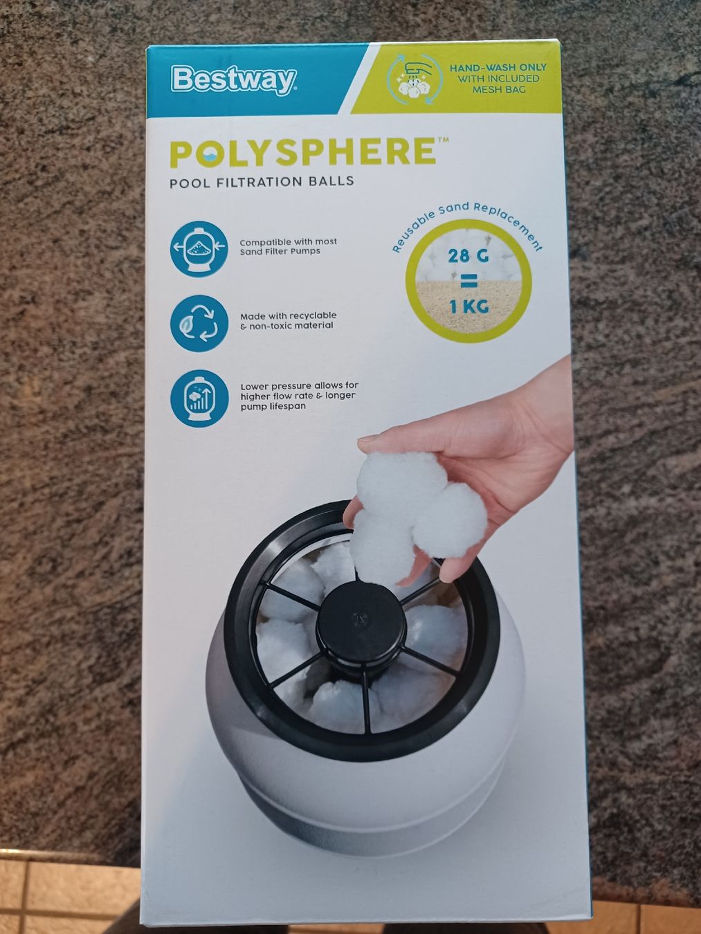 Accessori per Piscine: Bestway Polysphere Pool Filterbälle 700gr. – Nuovo e nell'imballaggio originale da Dürrenroth venduto da mudi27