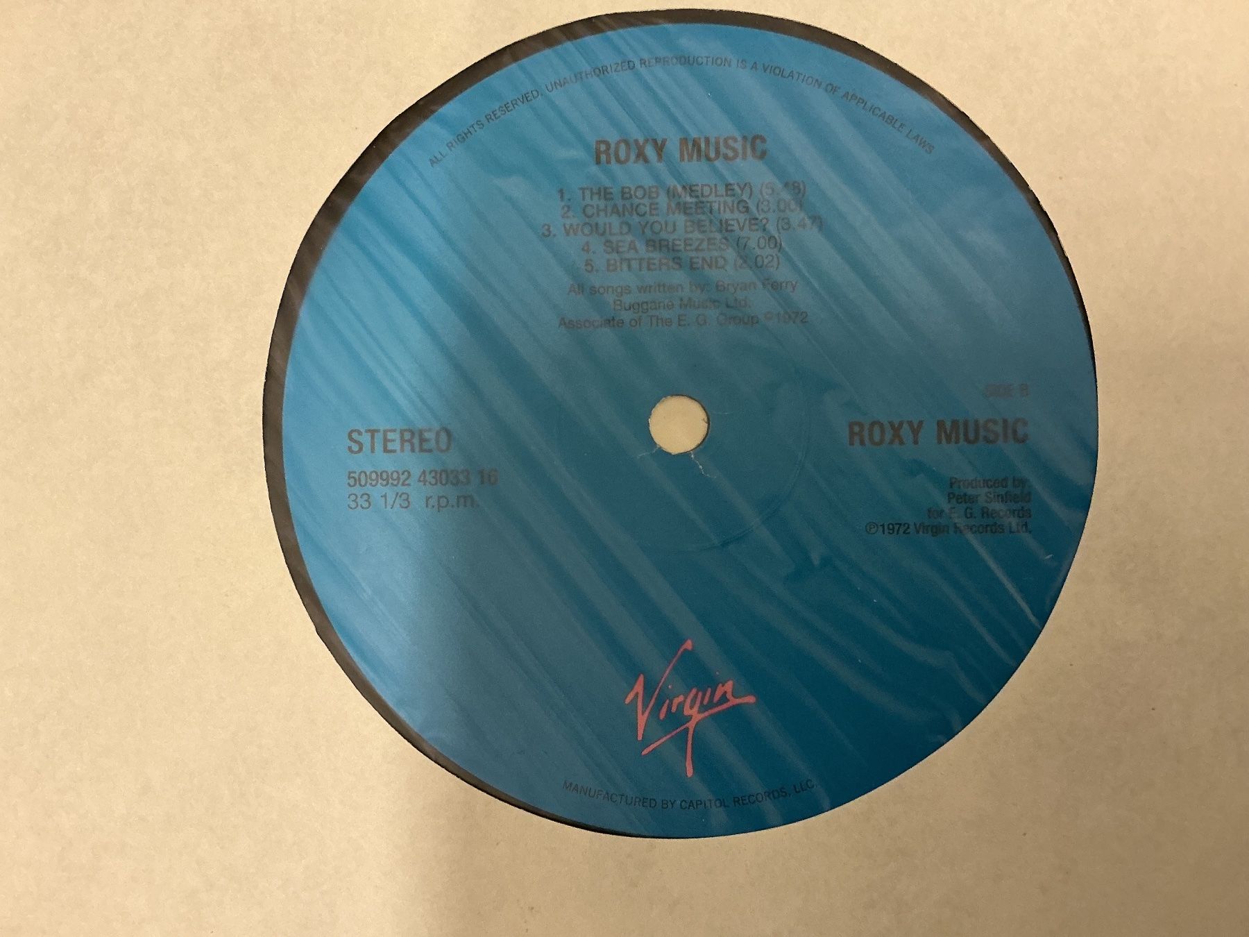 Schallplatten: Roxy Music LP – Gebraucht aus Winterthur von Tumko_7_Vinyl 3