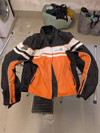 Richa Motorradjacke  Textil  Orange/Schwarz/Weiss
