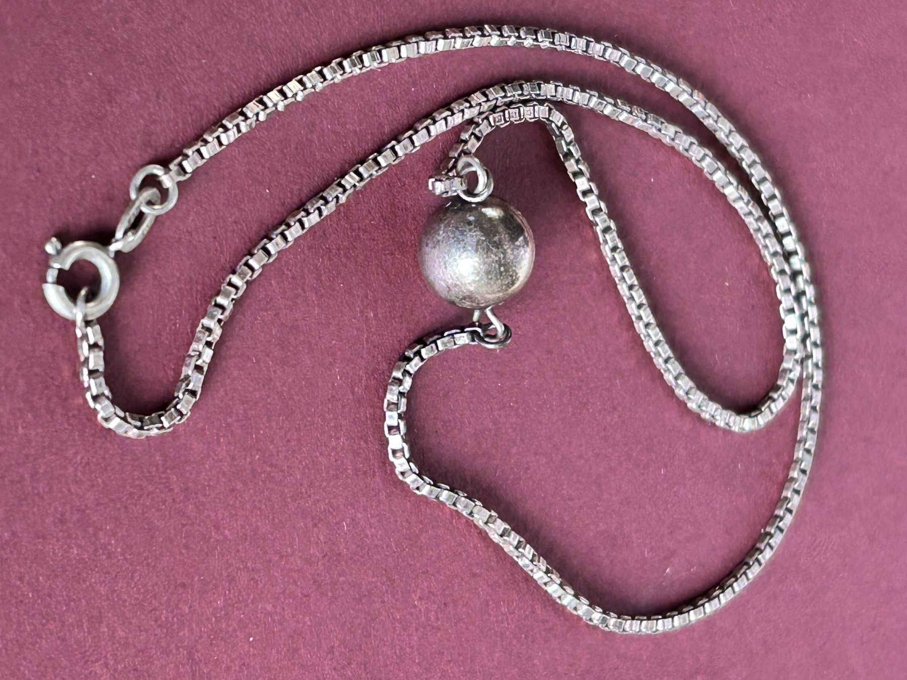 Catenine: Silberkette Silberkugel (40cm) – Usato da Laufen venduto da Bellavitaboom 7