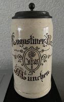 Alt Bierkrug 0,8 L mit Zinndeckel / Augustiner-Bräu München