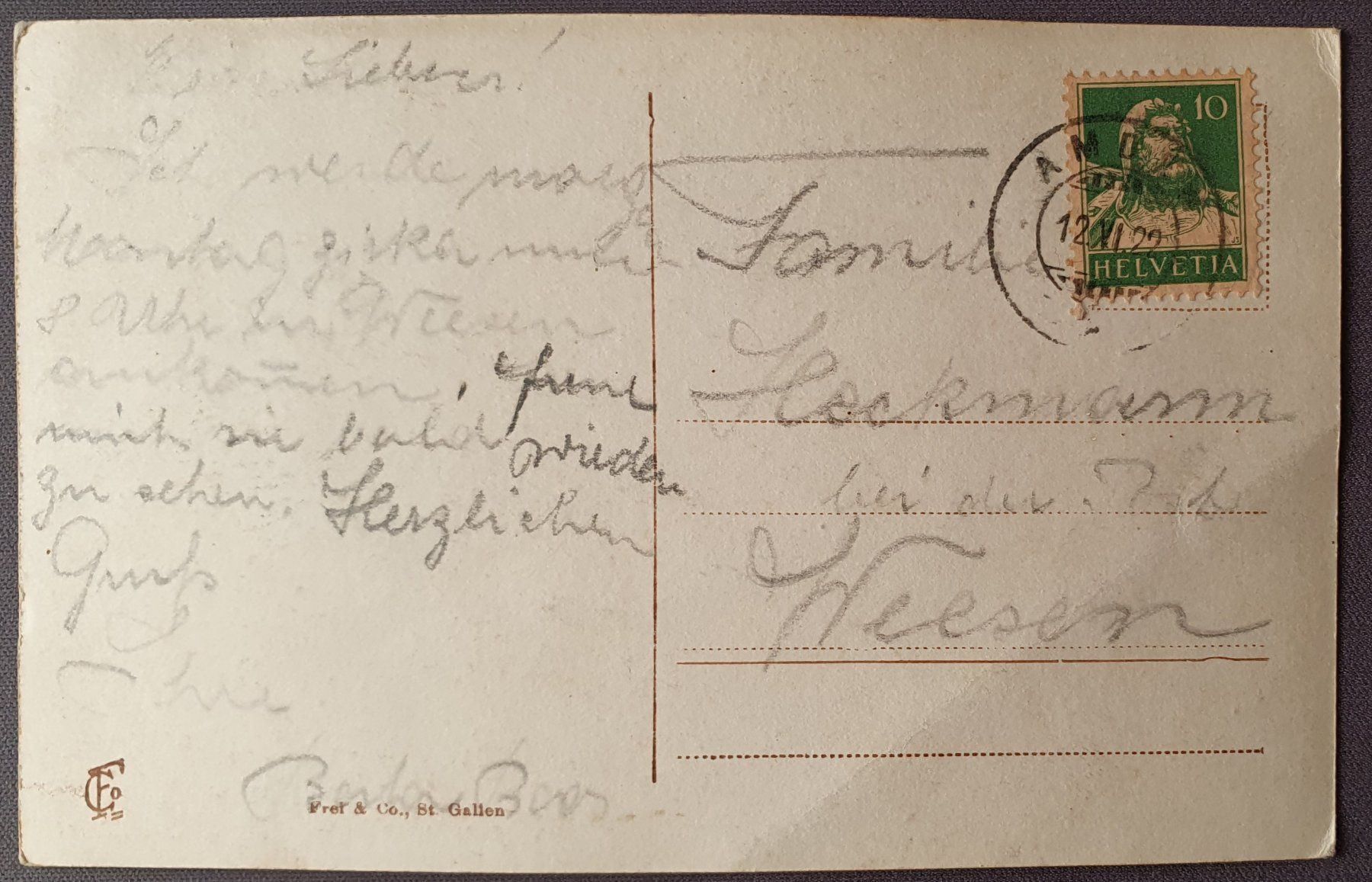 Cartoline postali: Amden 1922 - Generalansicht – Usato da Kreuzlingen venduto da Rschweiz1 1