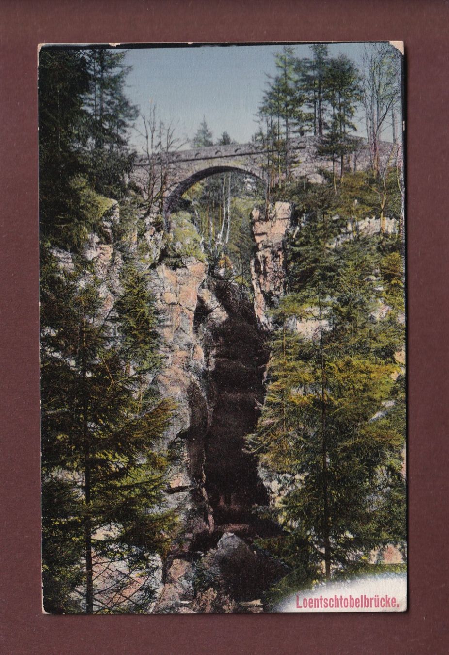 Cartes postales: LÖTSCHTOBELBRÜCKE - 1911 – D'occasion à Pully par nicecards-shop
