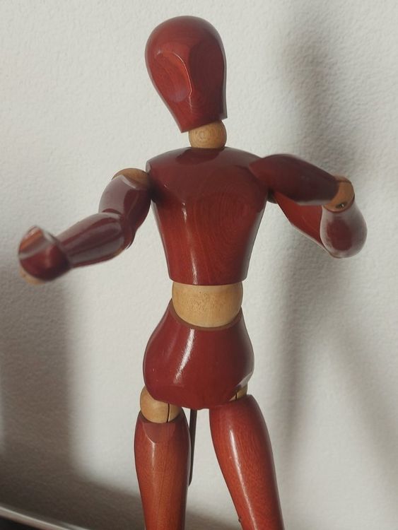 Künstlerpuppe Aus Holz 30,5cm - Verstellbares Zeichenmodell Mit Ständer