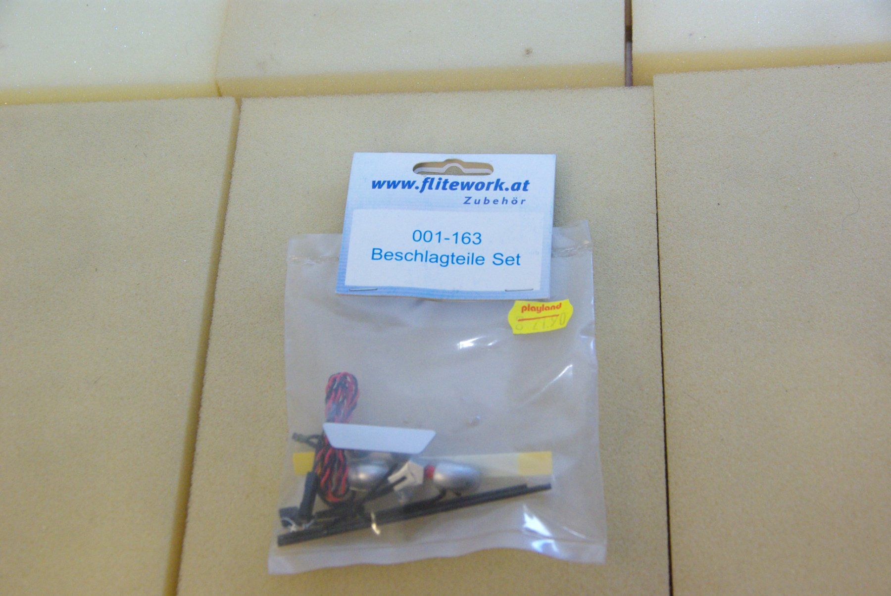 Modellismo RC: flitework Beschlagteile Set 001-163, in OVP – Nuovo e nell'imballaggio originale da Herisau venduto da Cevianer1844