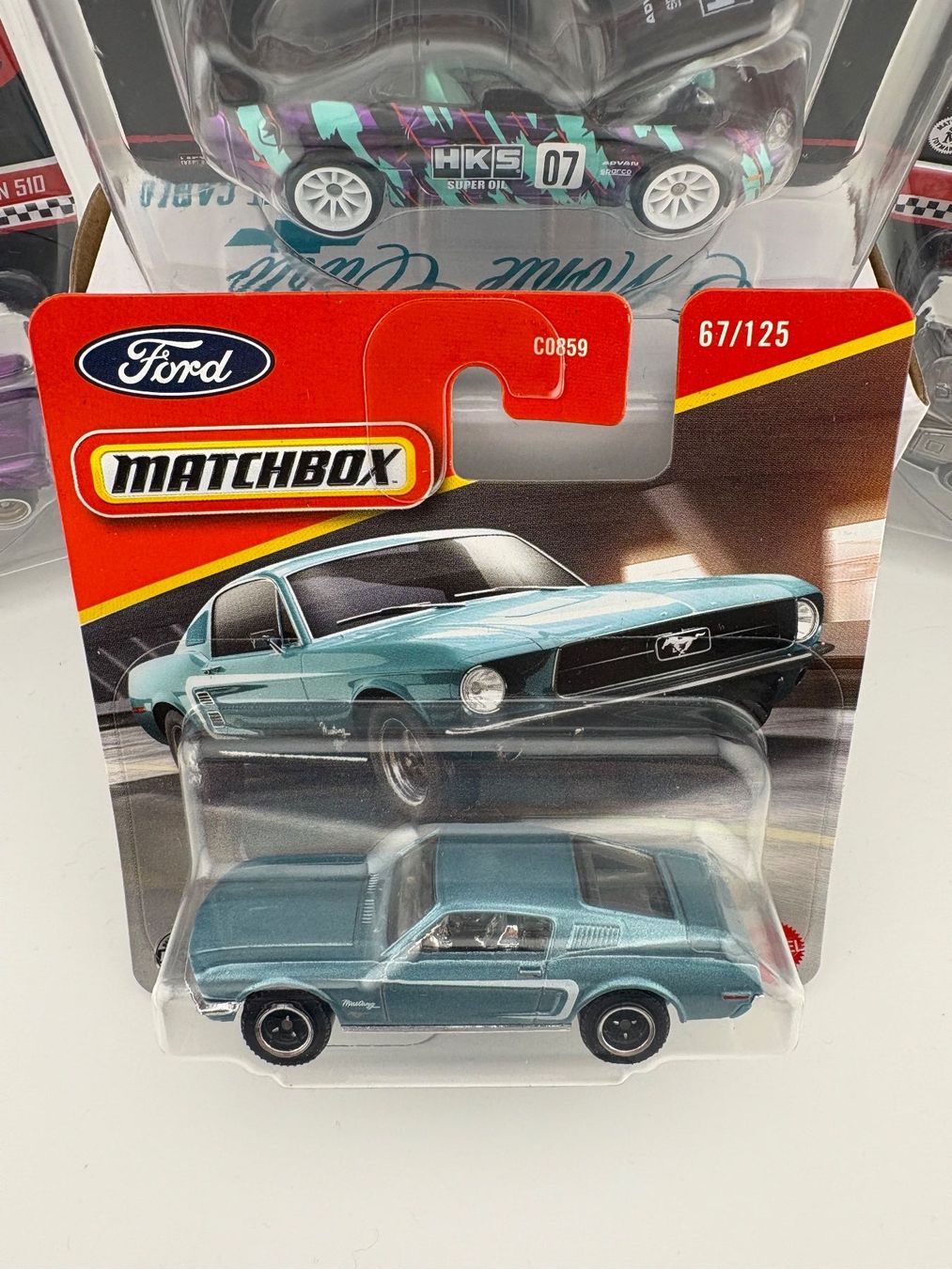 Matchbox Modellini d'auto: Matchbox 1968 Ford Mustang Fastback - 2025 - 67/125 – Nuovo e nell'imballaggio originale da Flawil venduto da HeisseReifen 1
