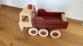 Holzspielzeug Lastwagen, steuerbar, kippbar