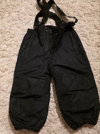 -2- Schwarze Kinder-Skihosen, Grösse 98/104