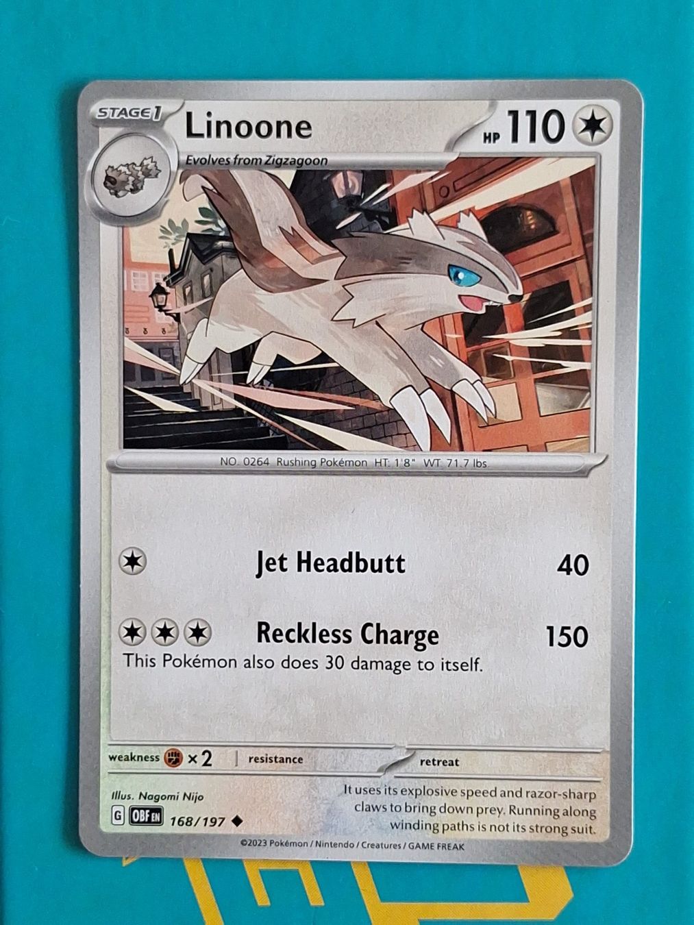 Pokémon Carte collezionabili: Linoone - Pokemon Obsidian Flames – Usato da Altstätten SG venduto da GGsGameshop