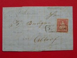 1870: Nr.38 auf Brief von GÖSCHENEN (URI) seltener Stempel !