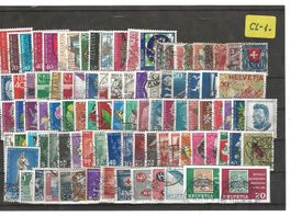 Steckkarte Schweiz meist rundgestempelt; 1.Los [CL1]