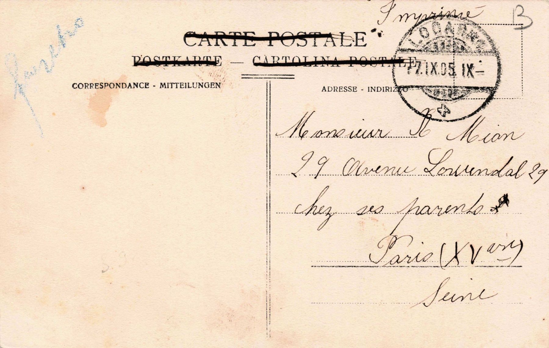 Cartoline postali: Bignasco Maggia – Usato da Biasca venduto da Blenio71 1
