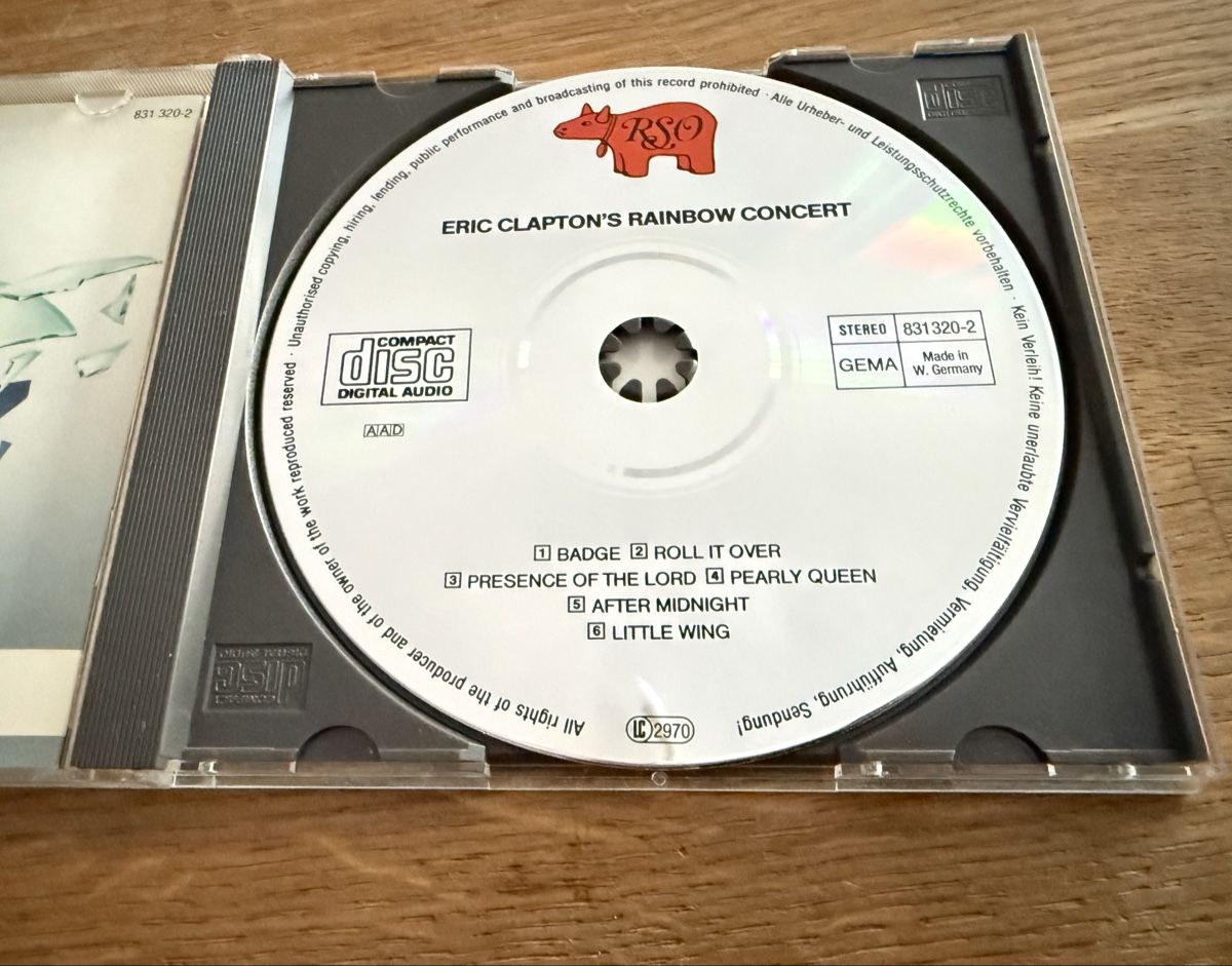CDs: Eric Clapton Rainbow Concert CD – Gebraucht aus Goldach von Messerguru 4