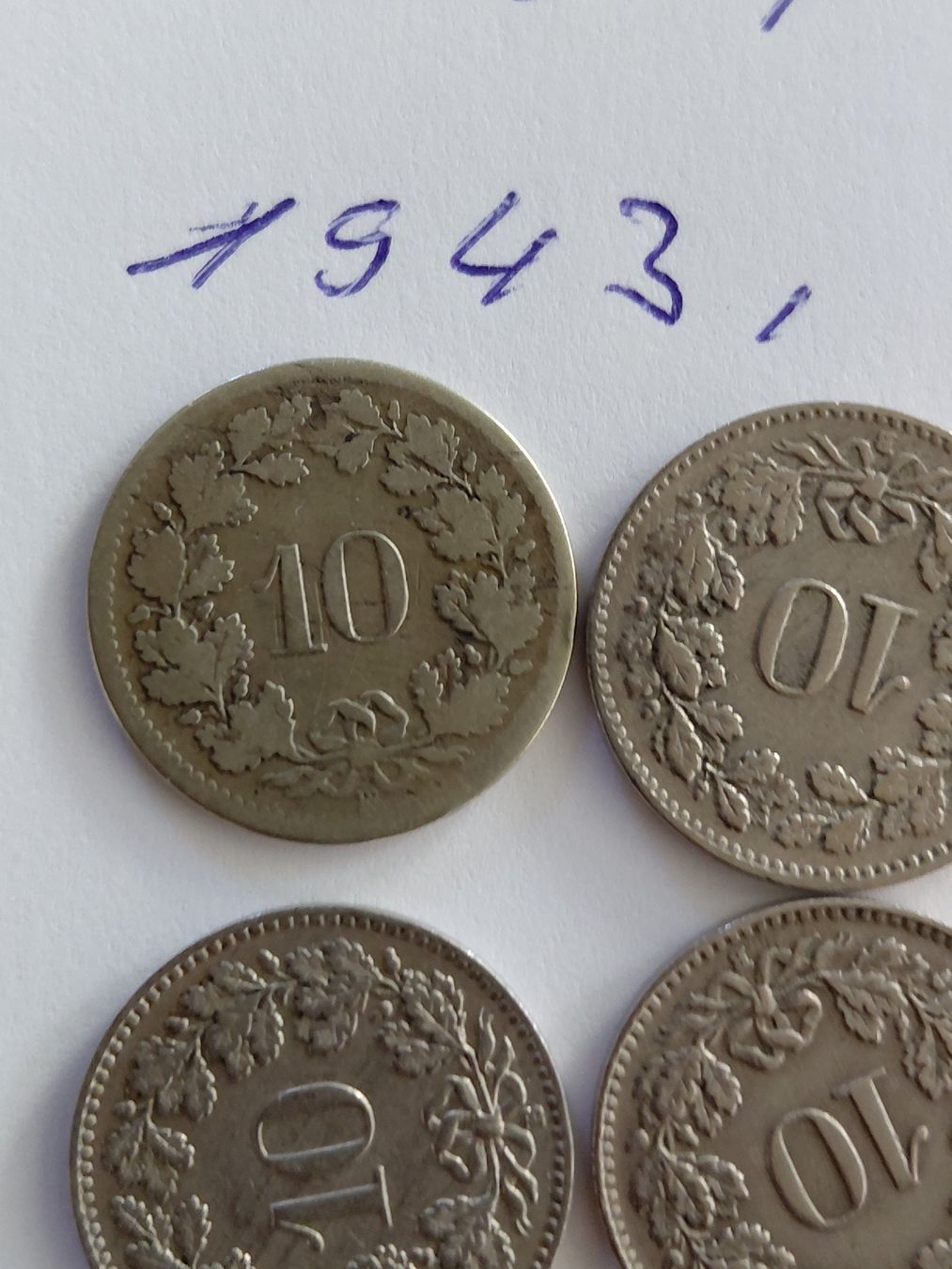Tutti le monete: 10 x 10 Rappen ab 1850 – Usato da Bonaduz venduto da topolino052 3