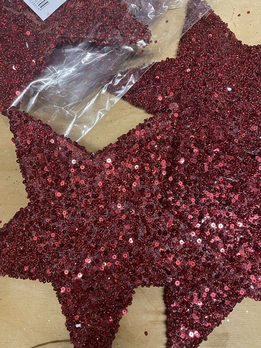 Tutte le decorazioni: 8 rote Glitzersterne- neu! – Nuovo (secondo la descrizione) da uitikon waldegg venduto da allesmussraus123 1