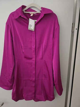 Blusenkleid H&M pink Grösse S neu mit Etikett