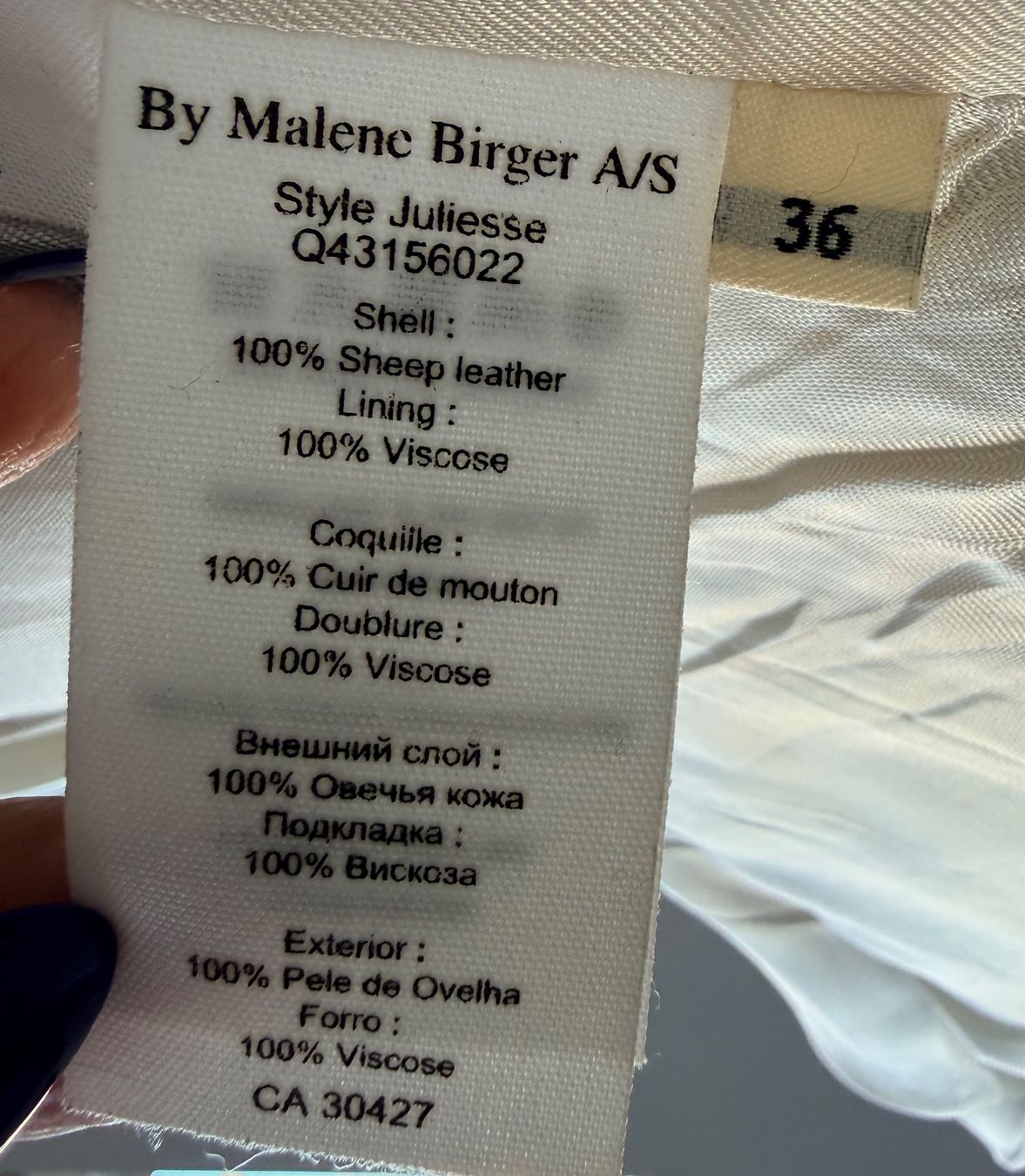 Giacche: BY MALENE BIRGER Lederjacke Jacke Blazer Gr.36 – Usato da Altendorf venduto da RedHairBeast 8